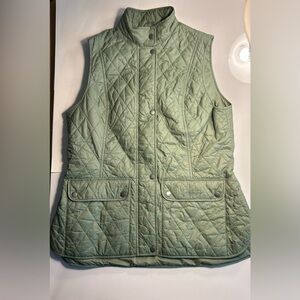 Barbour Sage Green Quilted Jacket Vest